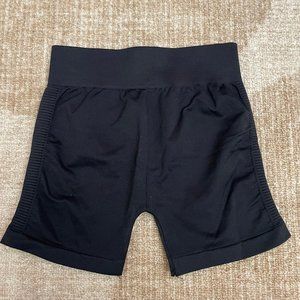 NIKIBIKI BLACK ACTIVEWEAR STRETCHY ATHLETIC BLACK SHORTS ONE SIZE